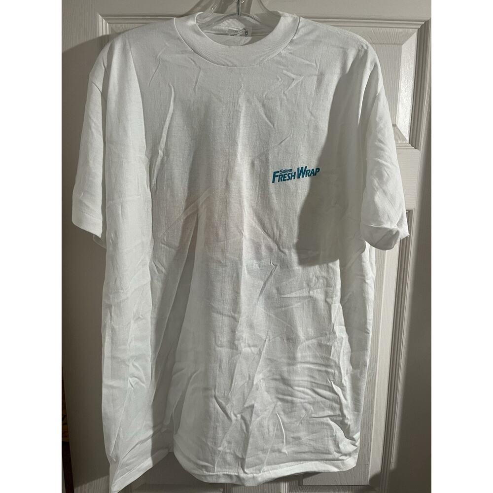 Vintage 1992 Salem Fresh Wrap Cigarette Escape To the Fresh Side Shirt Sz XL